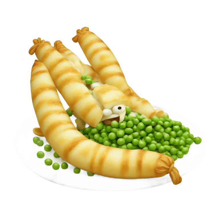 genmoji : Bruccatzini avec des pois