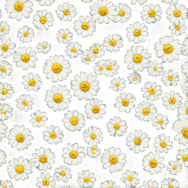 genmoji：flower crown made out of daisies