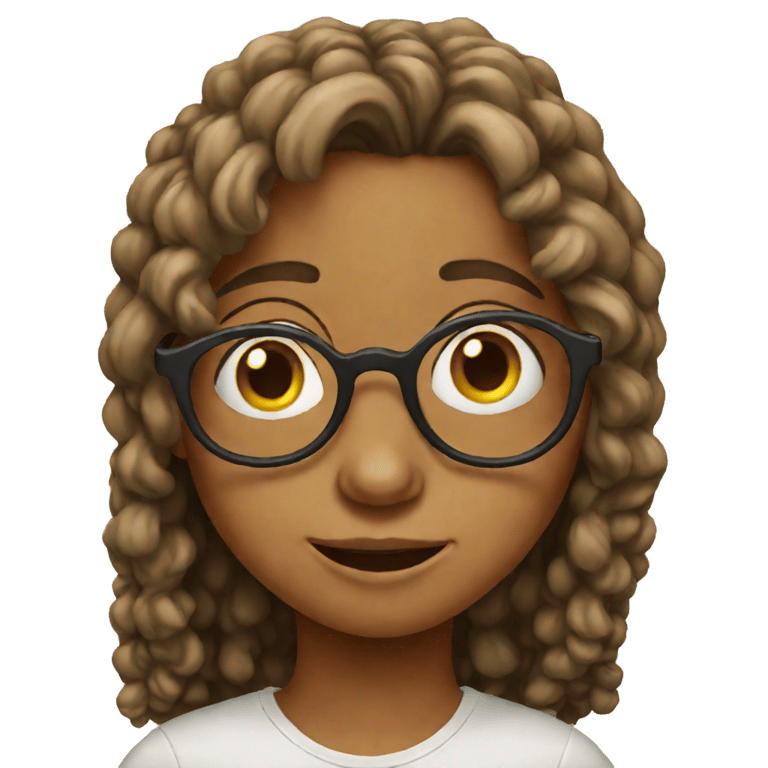 genmoji：脏兮兮的女孩带眼镜