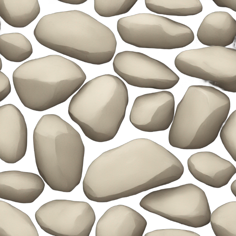 genmoji: pile of small rocks