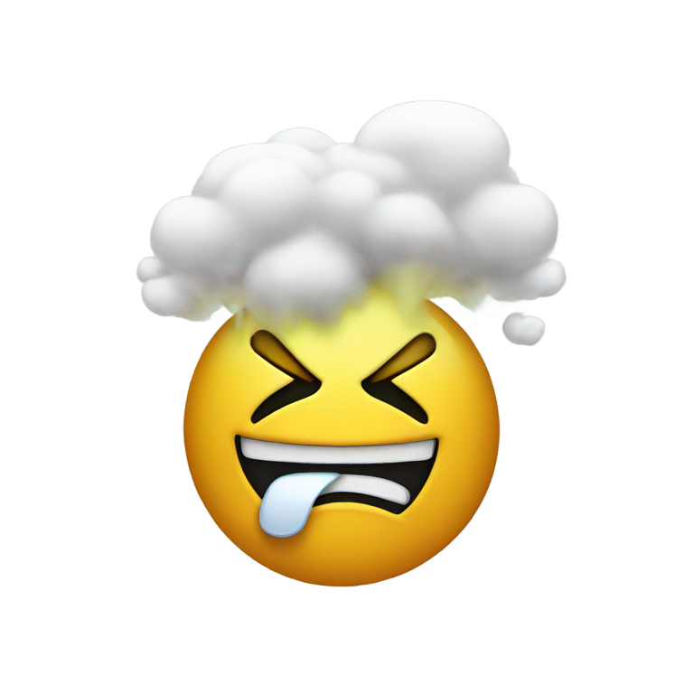 genmoji：愤怒表情，耳朵冒蒸汽
