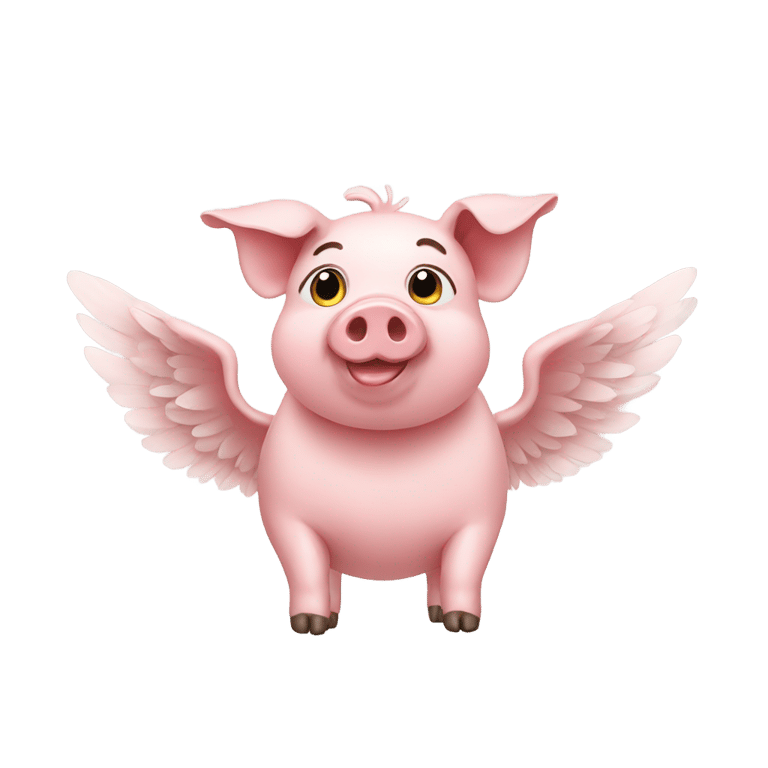 絵文字：pig with wings