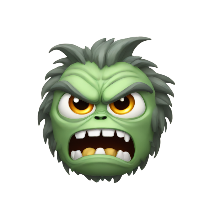 genmoji : Monster angry