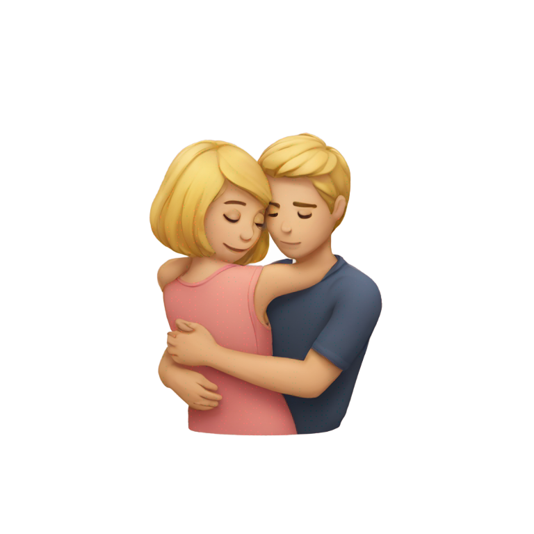 genmoji : Amoureux enlacés