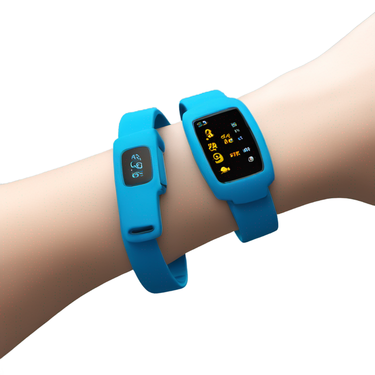 genmoji : Bracelet de fitness, bleu