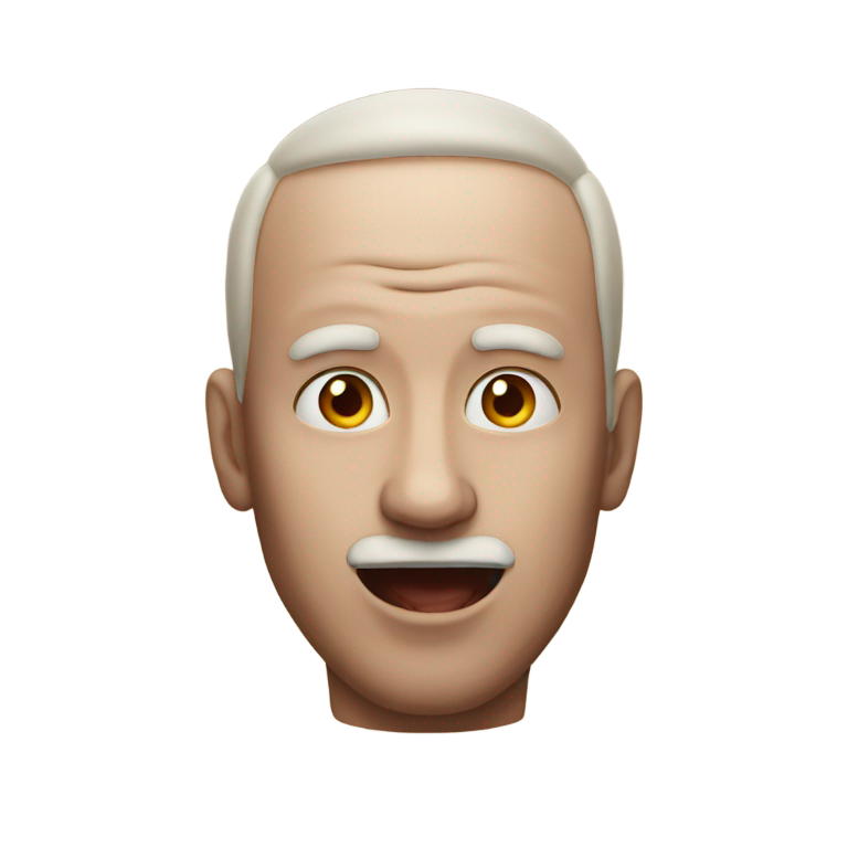 genmoji : Homme avec des langues à la place des yeux