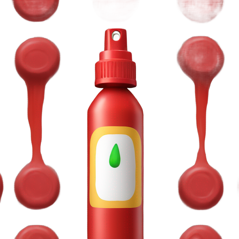 genmoji：红色胡椒喷雾瓶，单个，iOS风格