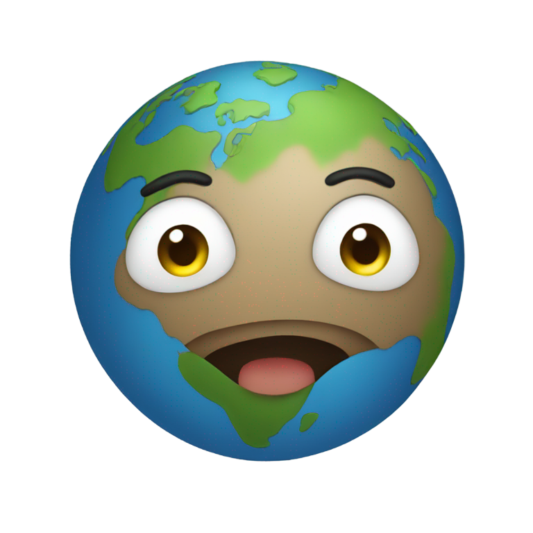 genmoji：地球卡通脸
