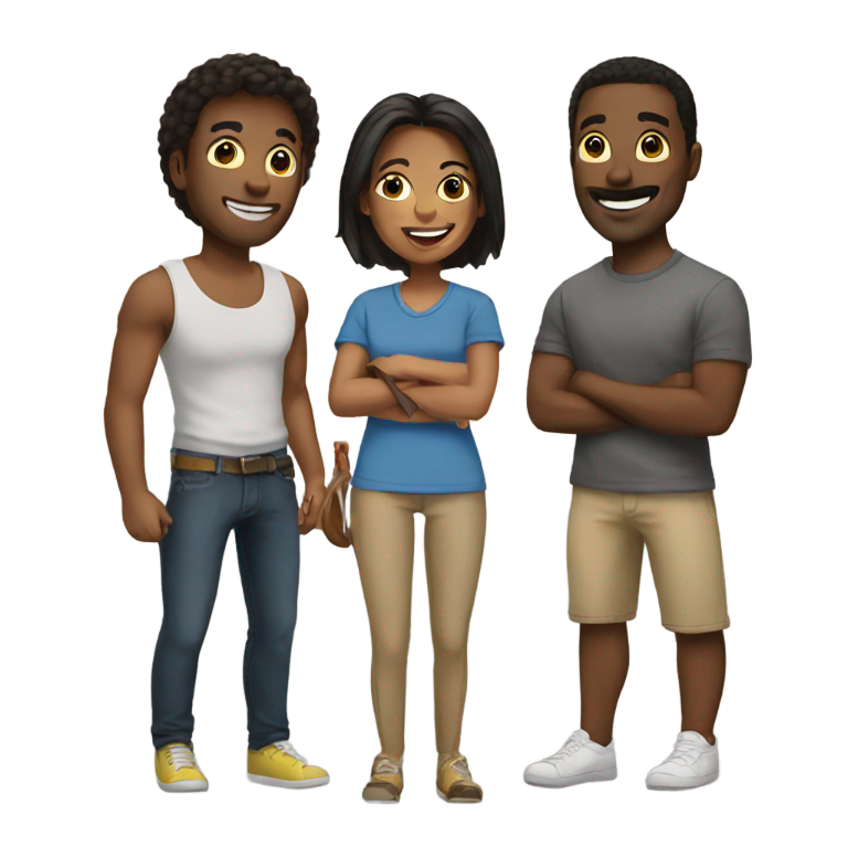 genmoji: friends hang out
