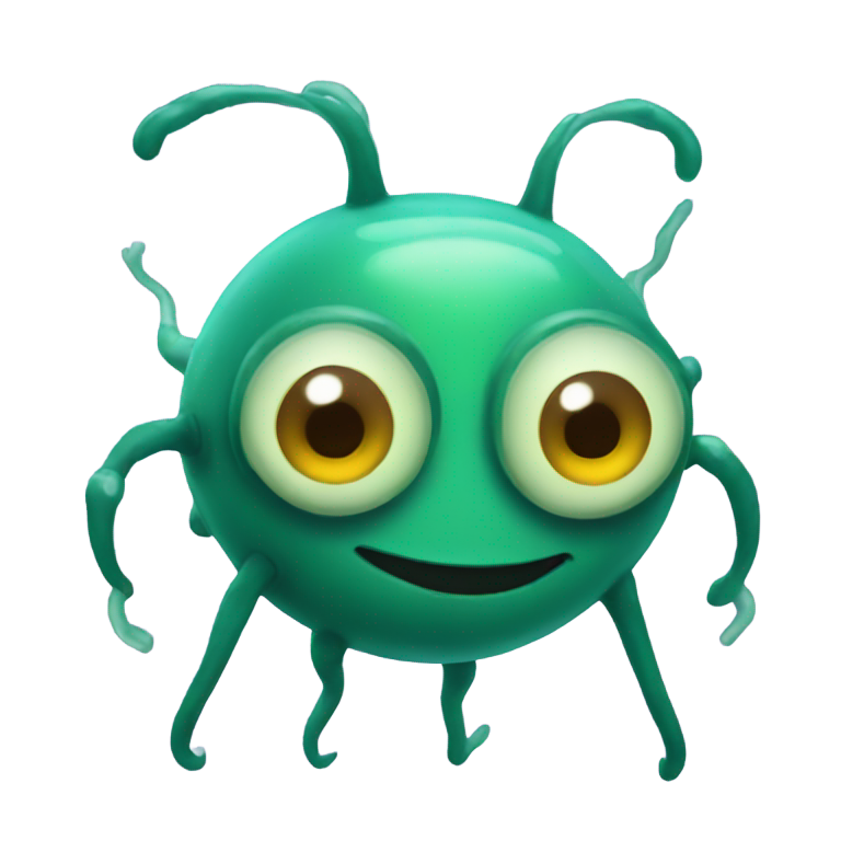 genmoji: cartoon plankton