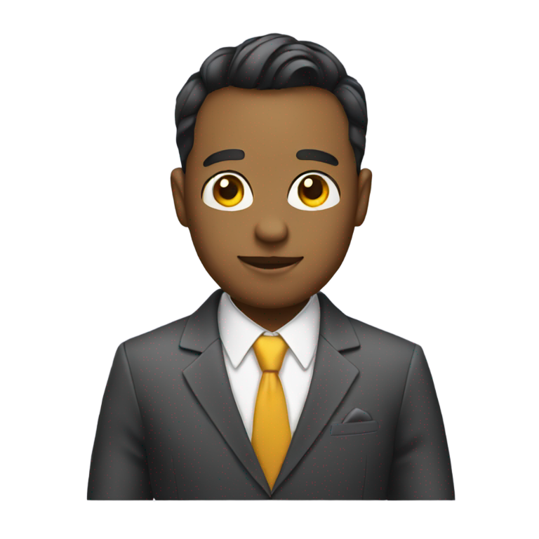 genmoji: Dressed up in a suit
