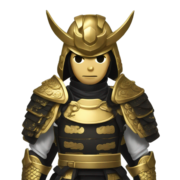 genmoji：金黑半身武士装甲