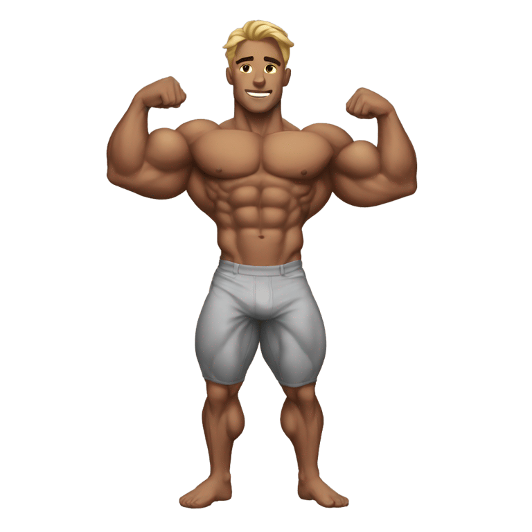 genmoji : Culturiste esthétique