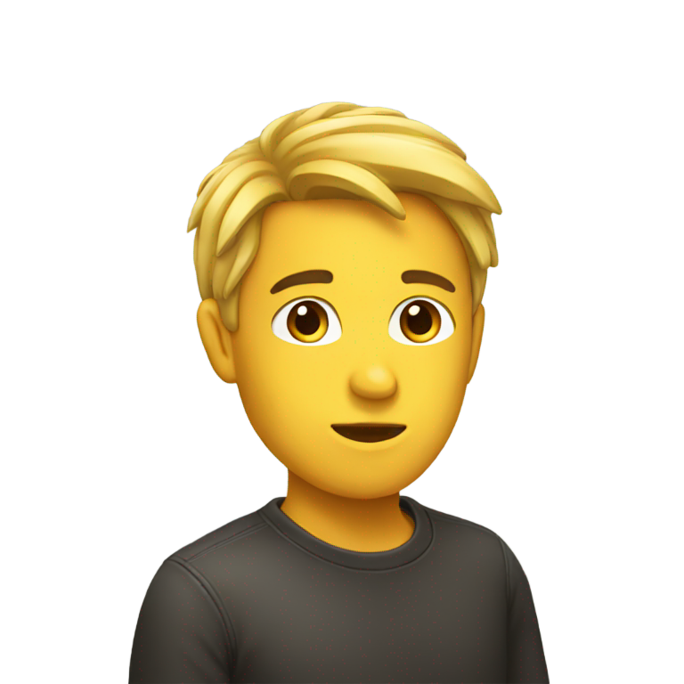 genmoji：侧脸表情符号斜眼看