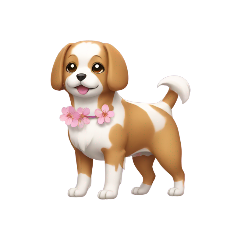 genmoji：樱花狗