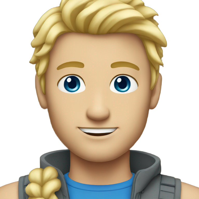 genmoji：金发碧眼的强壮男子