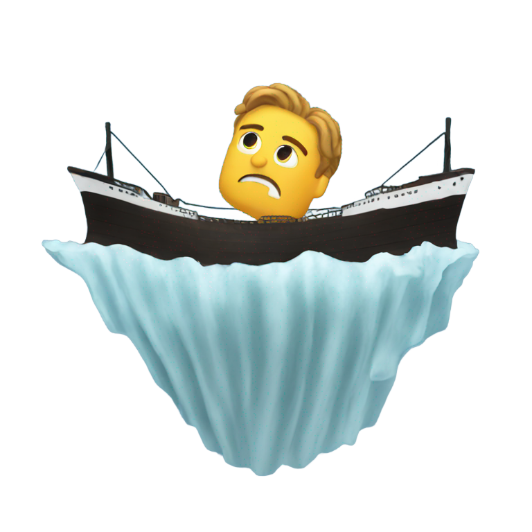 genmoji：泰坦尼克号即将沉没