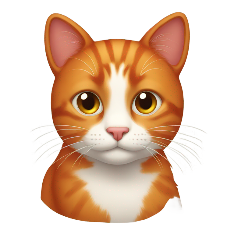 絵文字：赤い猫