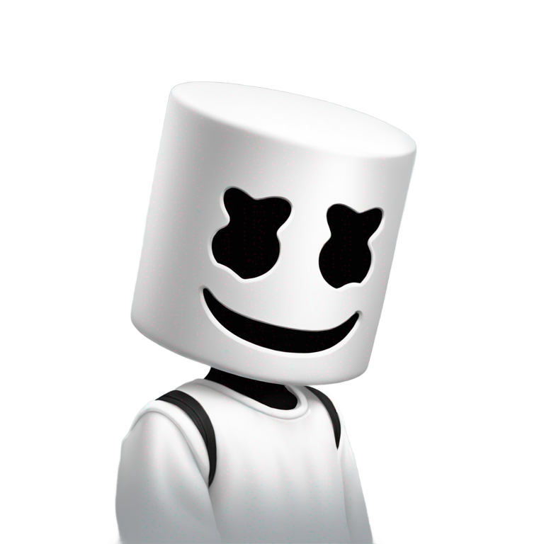 genmoji：Marshmello Music Maker kissing himself