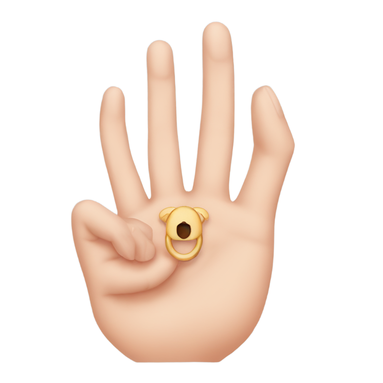 genmoji : Doigt du milieu et annulaire dans le vagin