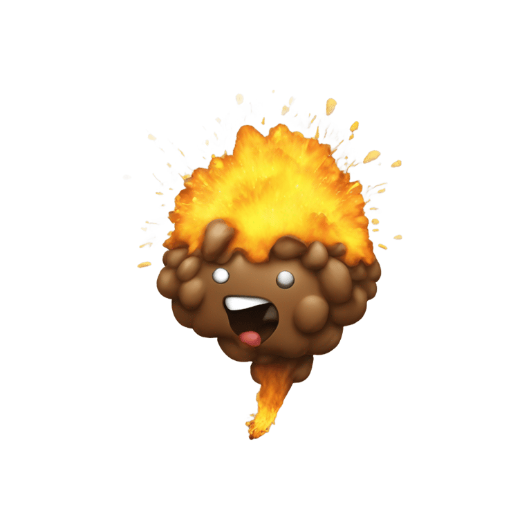 絵文字：exploding poop