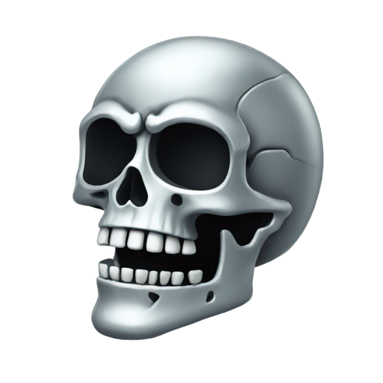 genmoji : Squelette en chrome