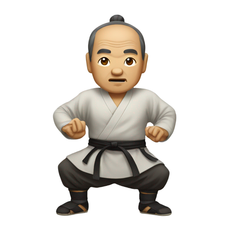 genmoji：old chine kung-fu master