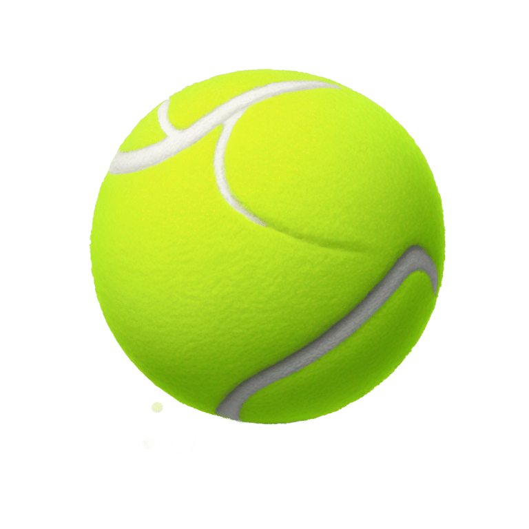 絵文字：テニスボールがうんちの上に