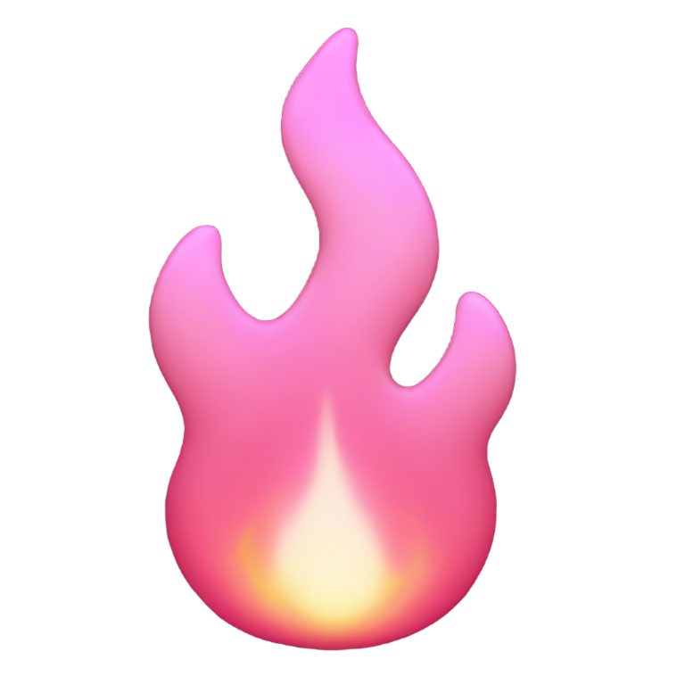 genmoji : Flamme rose