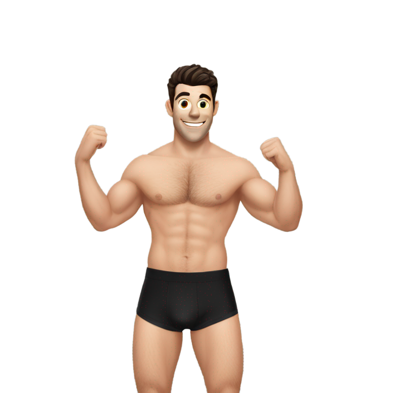 genmoji：马克斯·格林菲尔德穿着黑色内裤