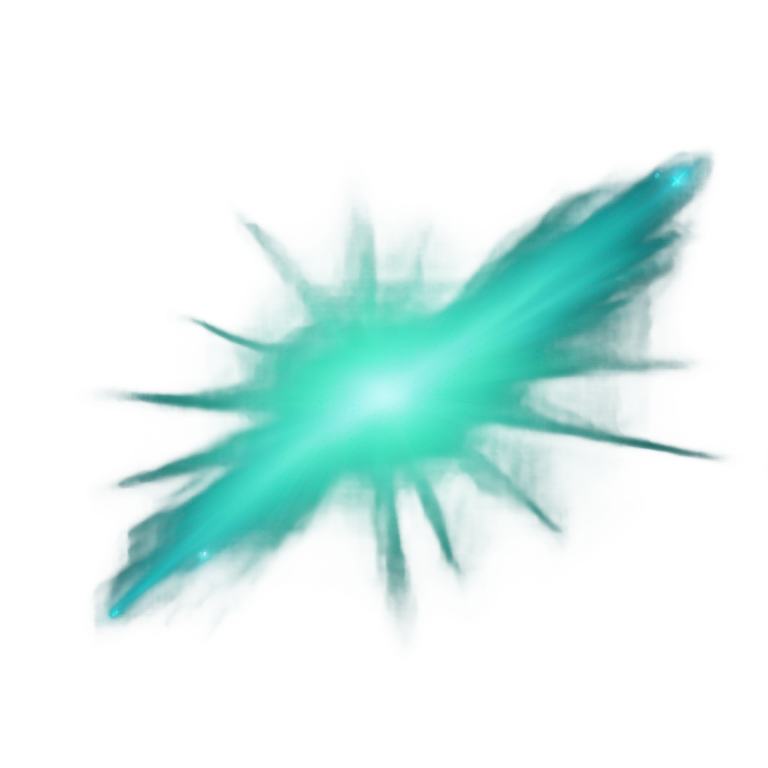 genmoji : Comète bleu-vert