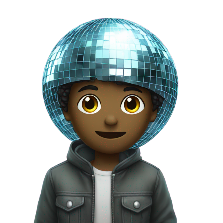 genmoji：男孩与迪斯科球