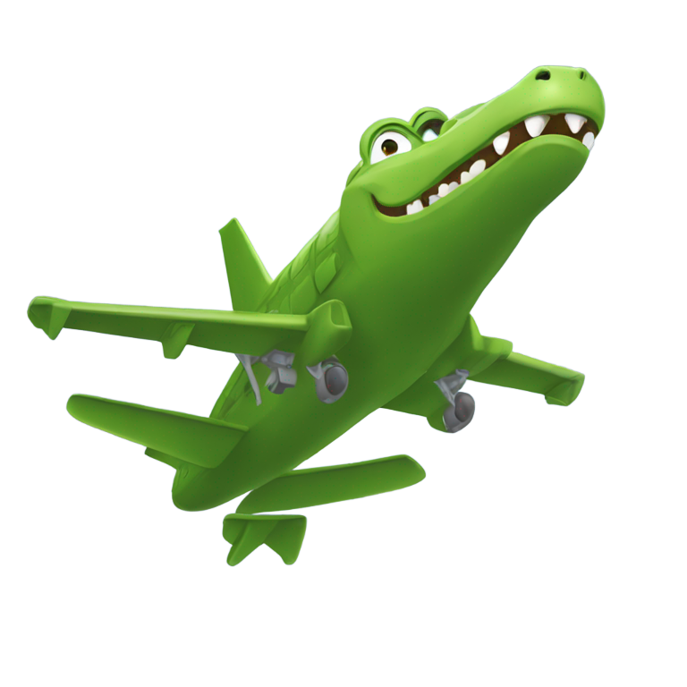 genmoji：鳄鱼与飞机的混合体