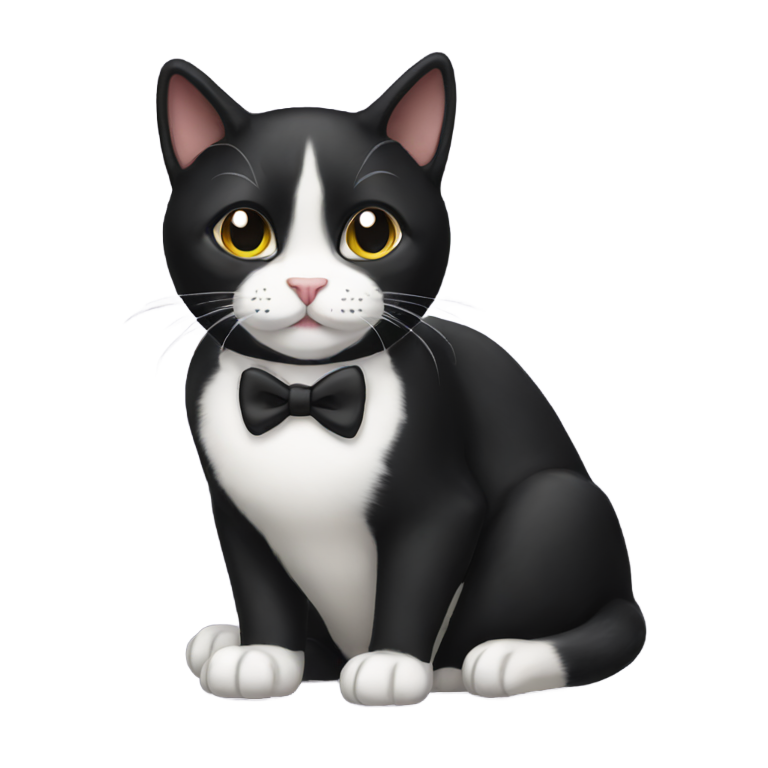 genmoji: Tuxedo cat