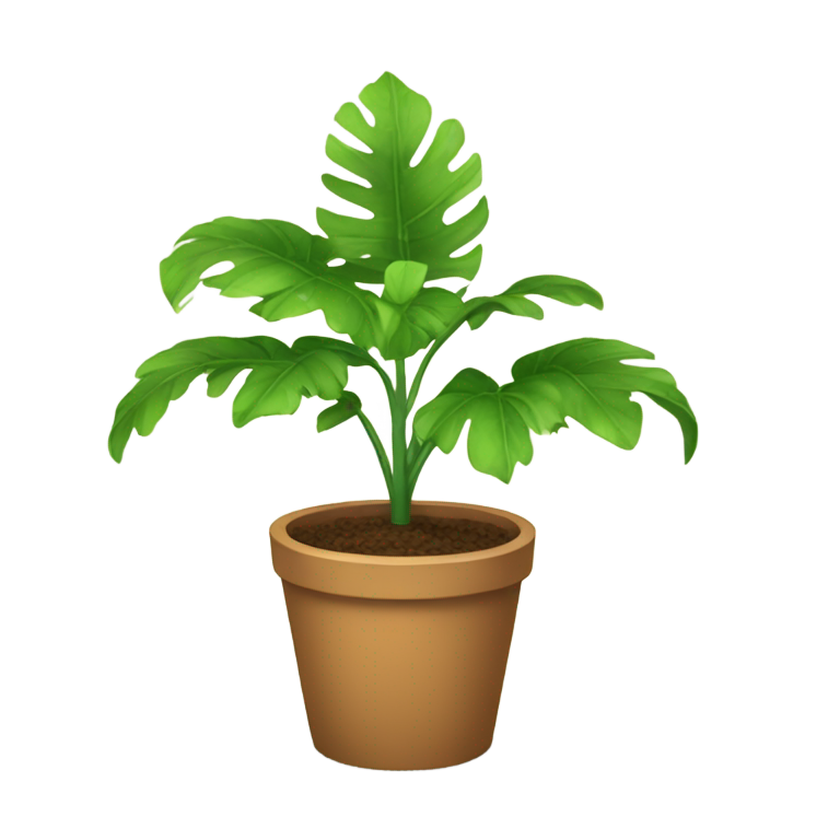 絵文字：開いた手の植物