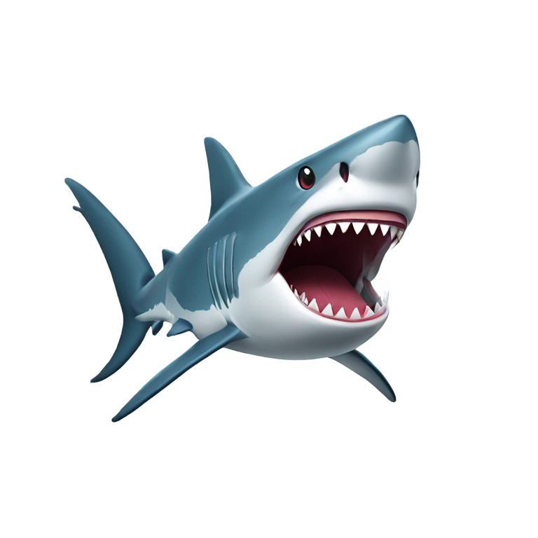 genmoji: A shark with tennis nike