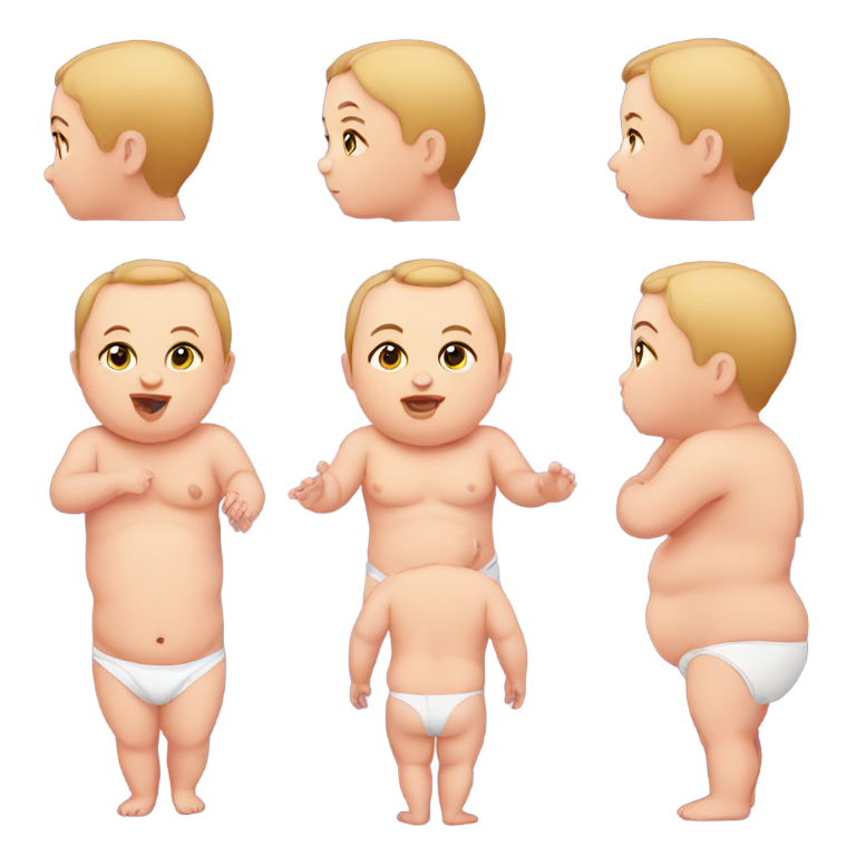 絵文字：太った赤ちゃん