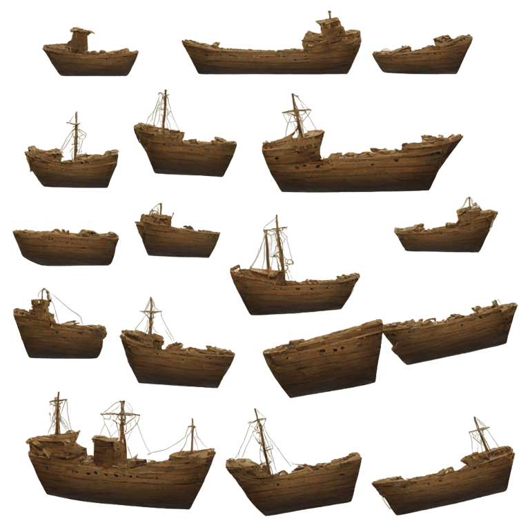 genmoji：boxes ship wreck