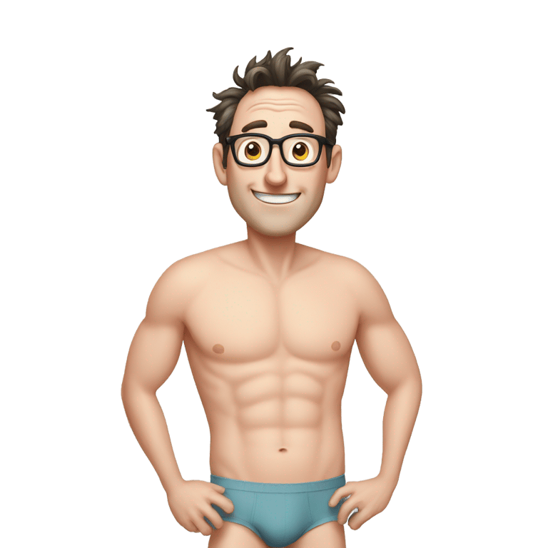 genmoji : tom kenny wearing underwear