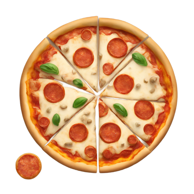 genmoji: 7 eleven pizza