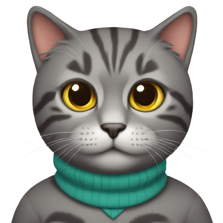 genmoji : CULER LE CHAT, mascotte de Barcelone, émoji