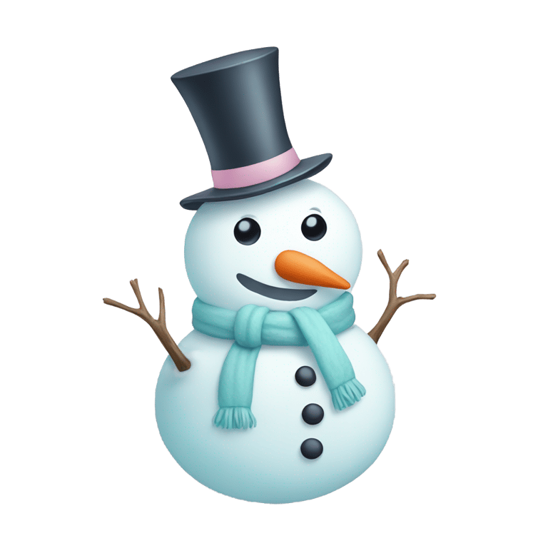 genmoji：柔色雪人