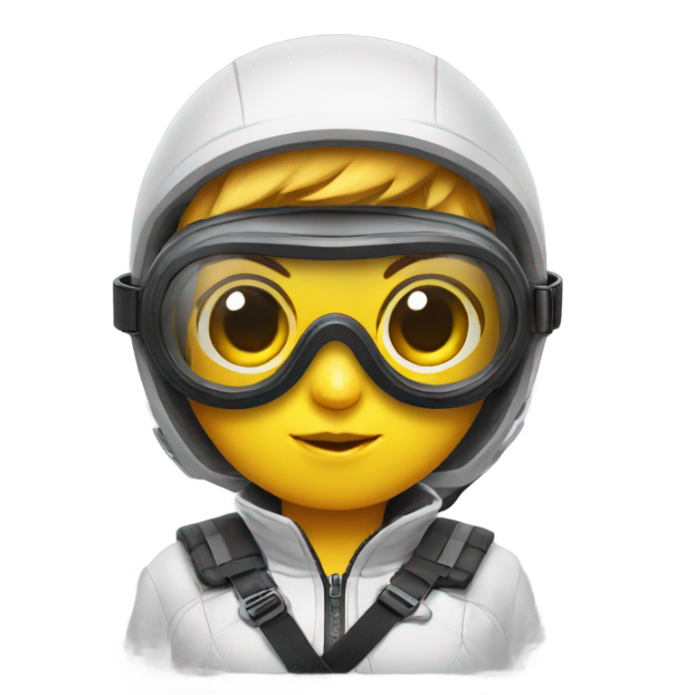 genmoji: A cute tiny goggles chick inpired