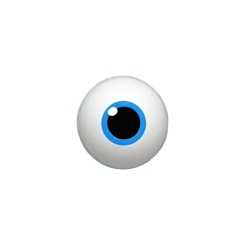 genmoji：一个圆形卡通球，装饰有乌克兰国旗，上面是蓝色横条，下方是黄色横条。球上有两只黑色轮廓的大白圆眼睛。