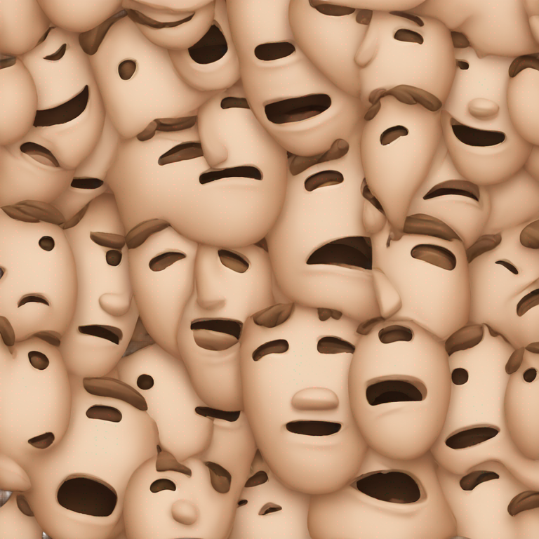 genmoji：人闭眼捂 neck 尖叫