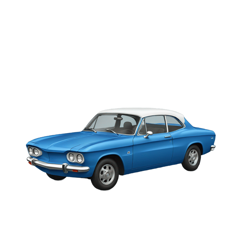 genmoji : Corvair bleu