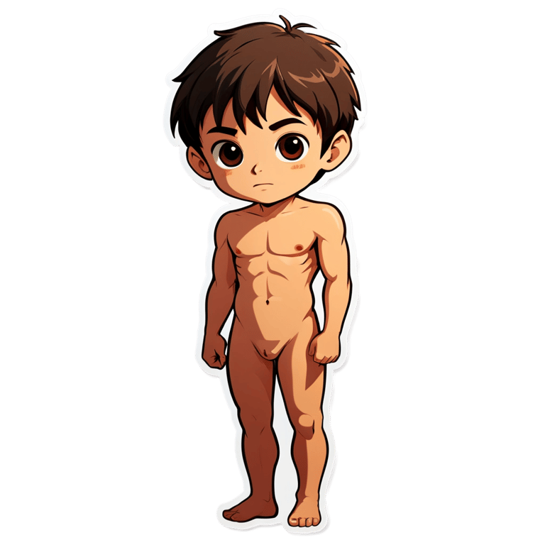 genmoji : garçon nu