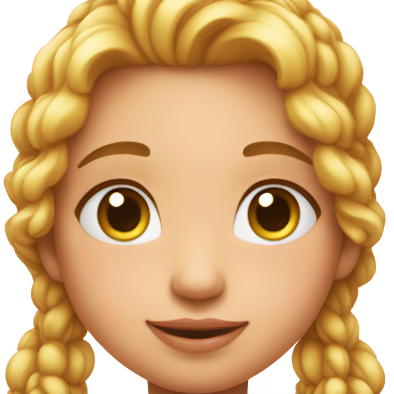 genmoji：🥰保持玫瑰色的脸颊和心形，用😆这个脸替换原来的脸