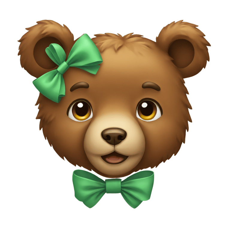 genmoji : bear and bow