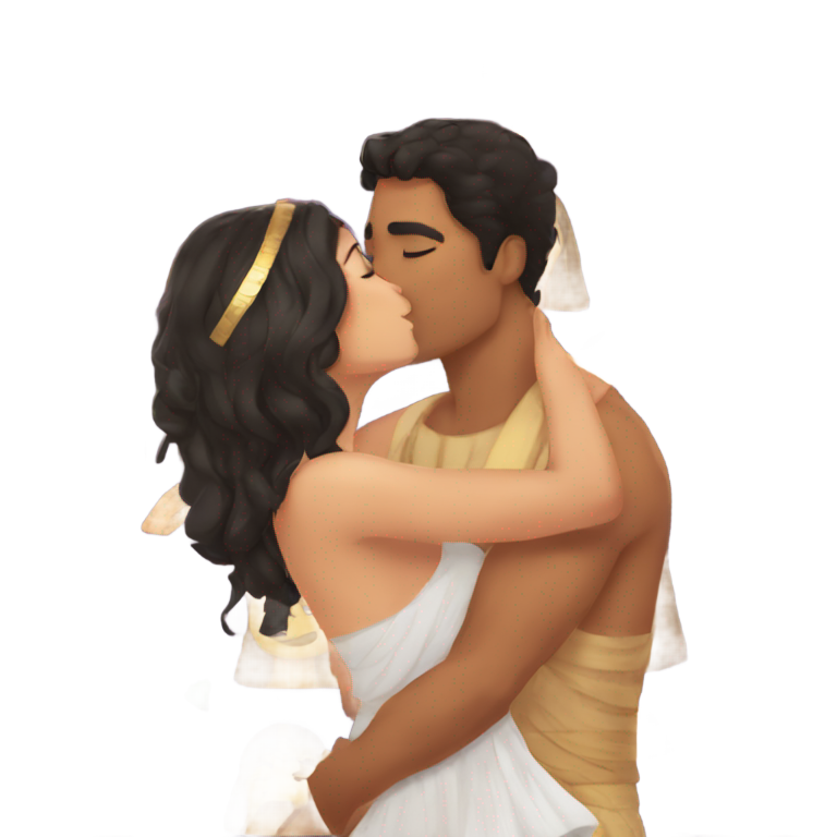 genmoji：埃及人和菲律宾人亲吻的风骚☺️
